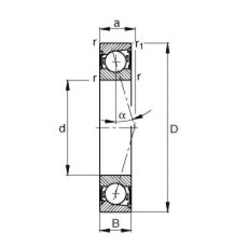 Bearing B7005-C-2RSD-T-P4S FAG