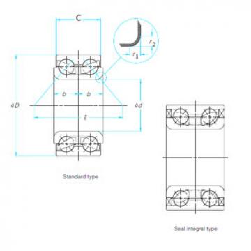 Bearing 7B-3TM-DE08A21CS#01 NTN