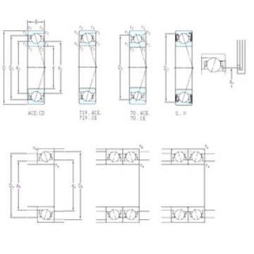 Bearing S7016 CD/HCP4A SKF