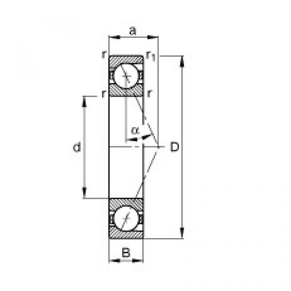 Bearing B7000-E-T-P4S FAG #5 image