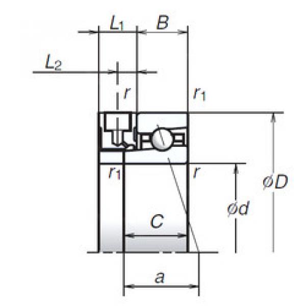 Bearing 85BER19XE NSK #5 image