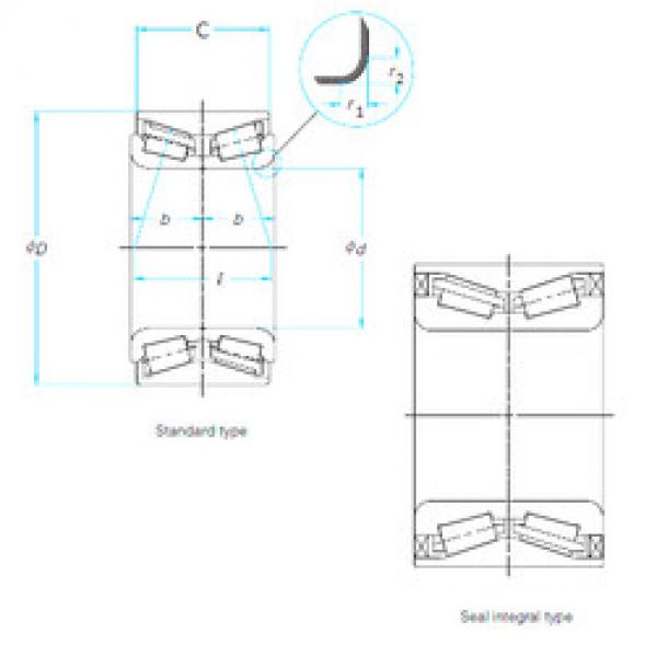 Bearing TU0821-2LXL/L669 NTN #5 image