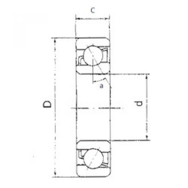 Bearing 7304B FBJ #5 image