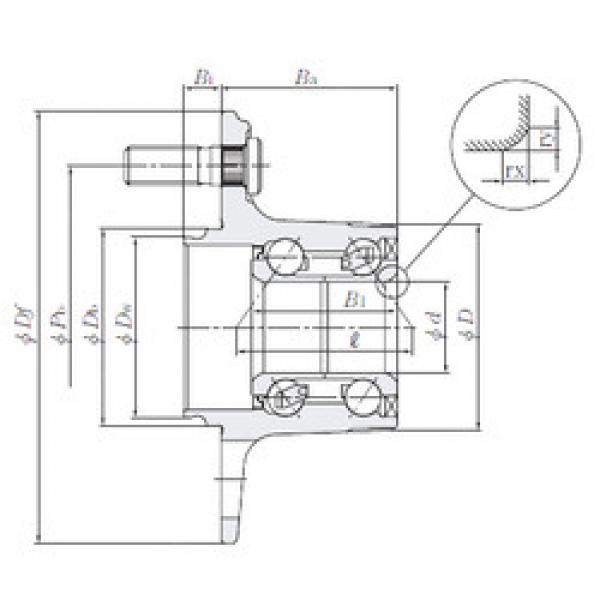 Bearing HUB186-6 NTN #5 image